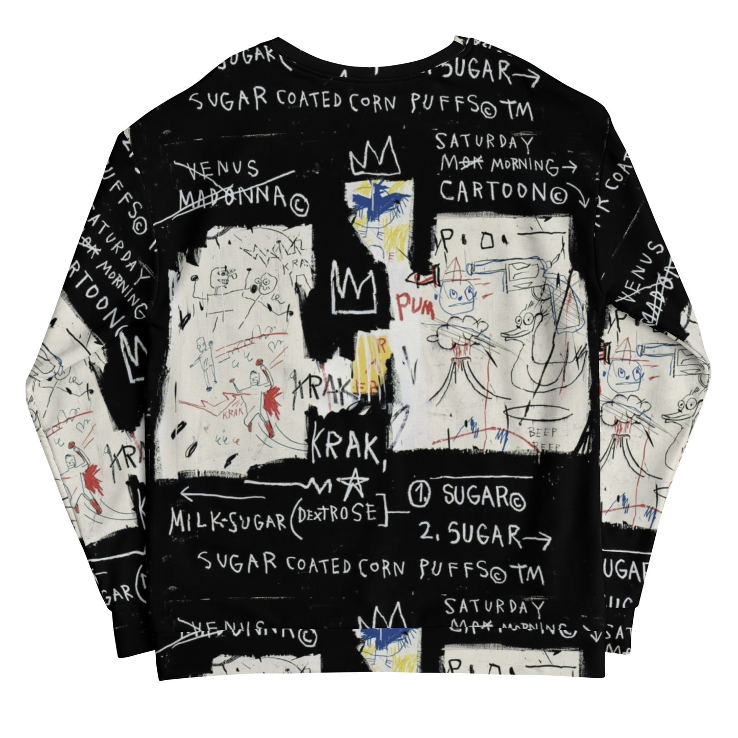Jean-Michel Basquiat "A Panel of Experts" Artwork Printed Premium Streetwear Crewneck Sweatshirt Harajuku Graffiti