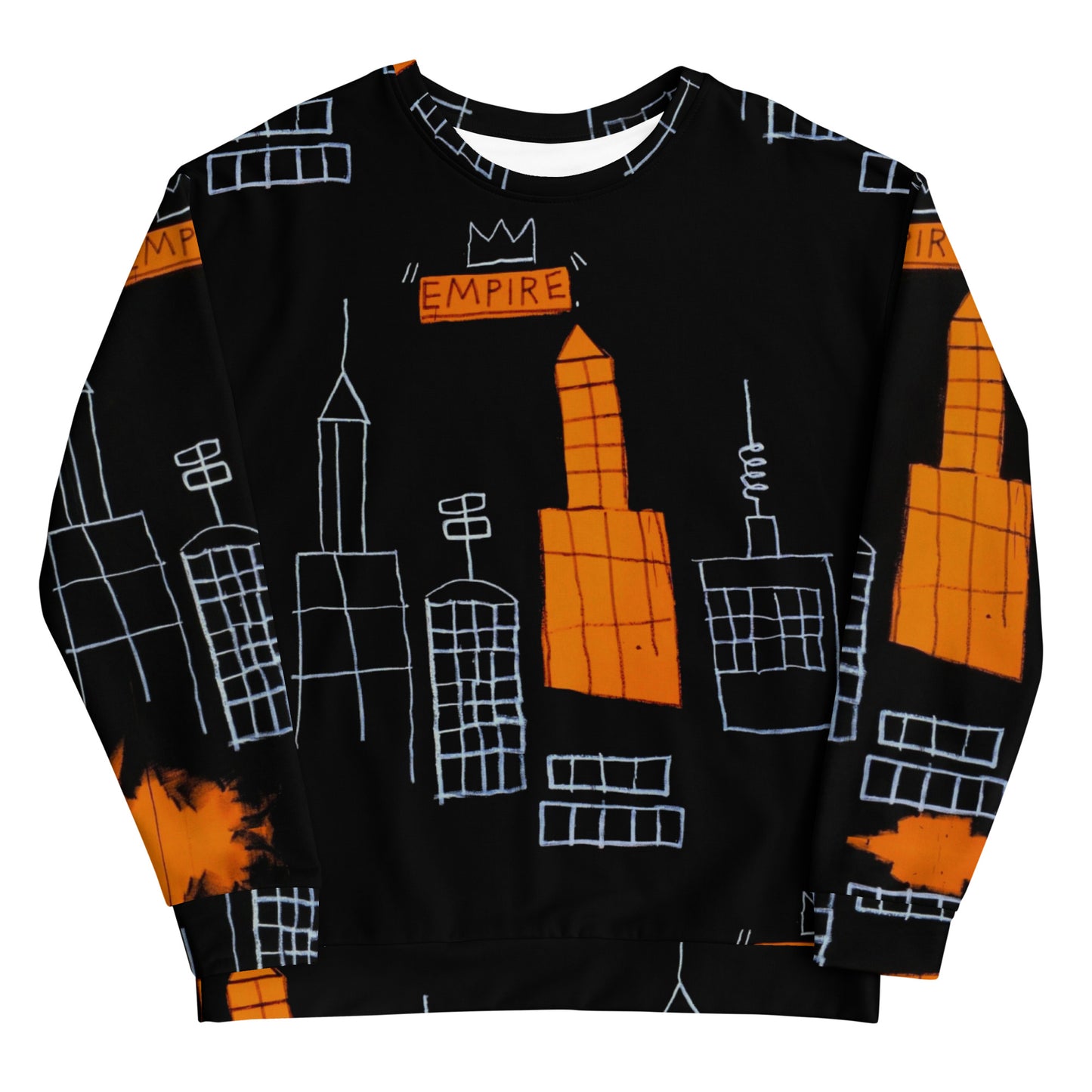 Jean-Michel Basquiat "Mecca" Artwork Printed Premium Streetwear Crewneck Sweatshirt