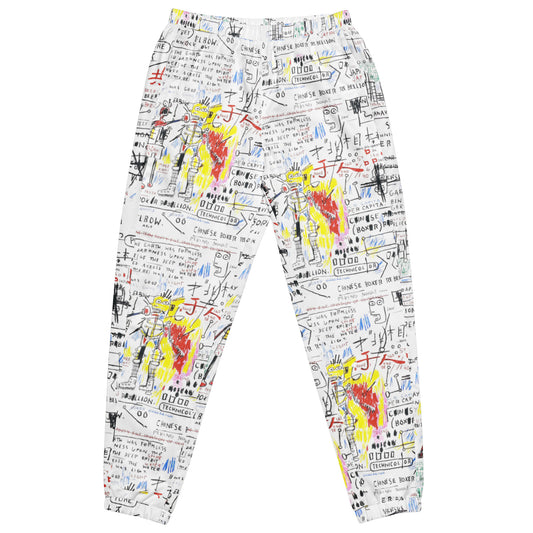 Jean-Michel Basquiat "Boxer Rebellion" 1982 Artwork Printed Premium Streetwear Track Pants