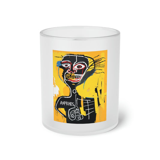 Jean-Michel Basquiat "Cabeza" Frosted Glass Mug