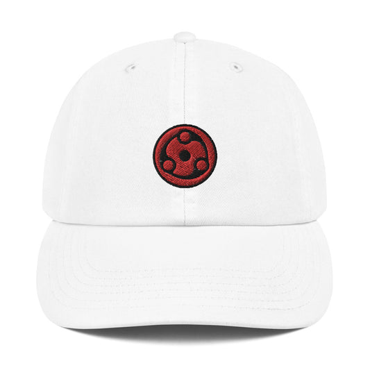 Madara Uchiha Mangekyou Sharingan Embroidered Champion Dad Cap