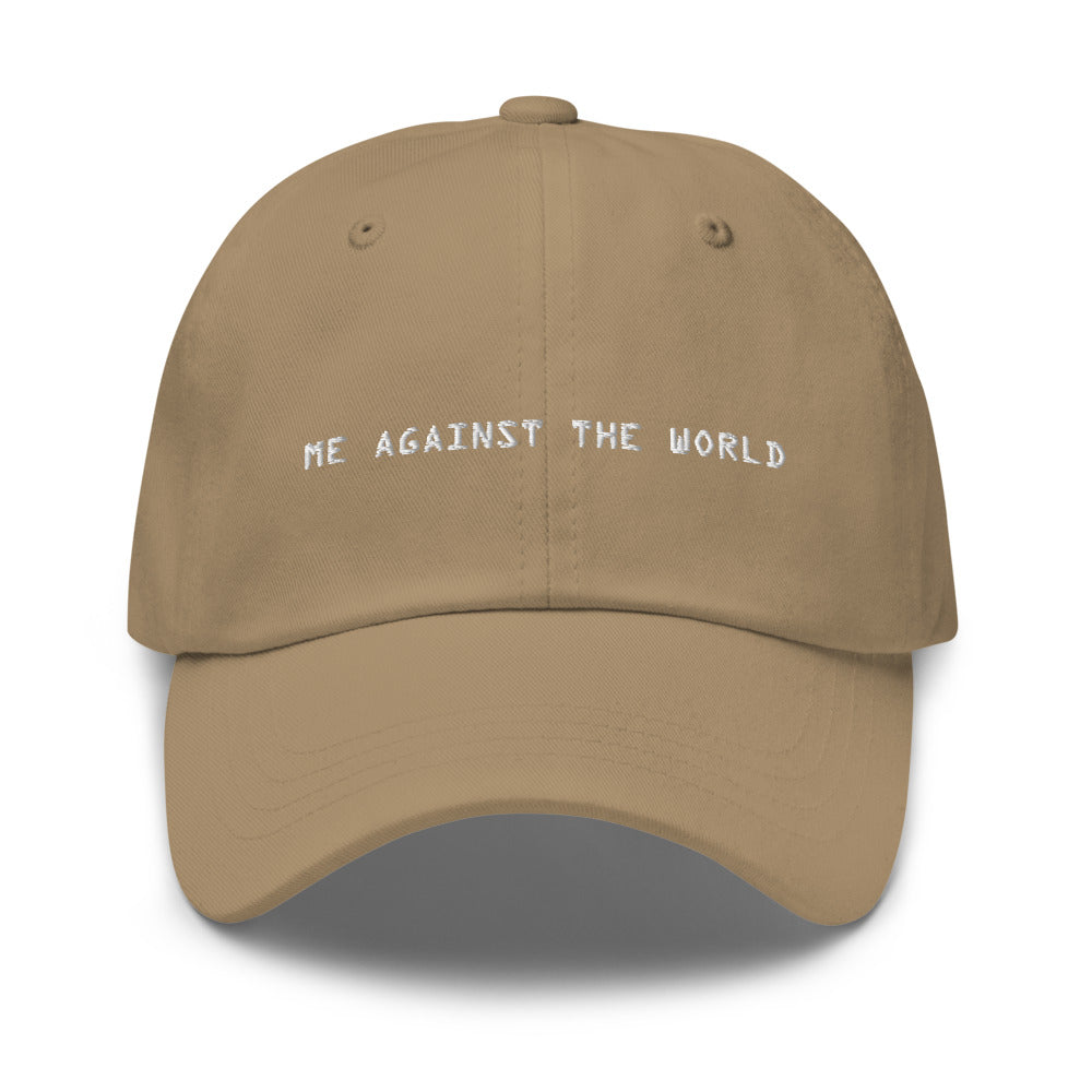 Embroidered Me Against The World Rikers Dad Hat