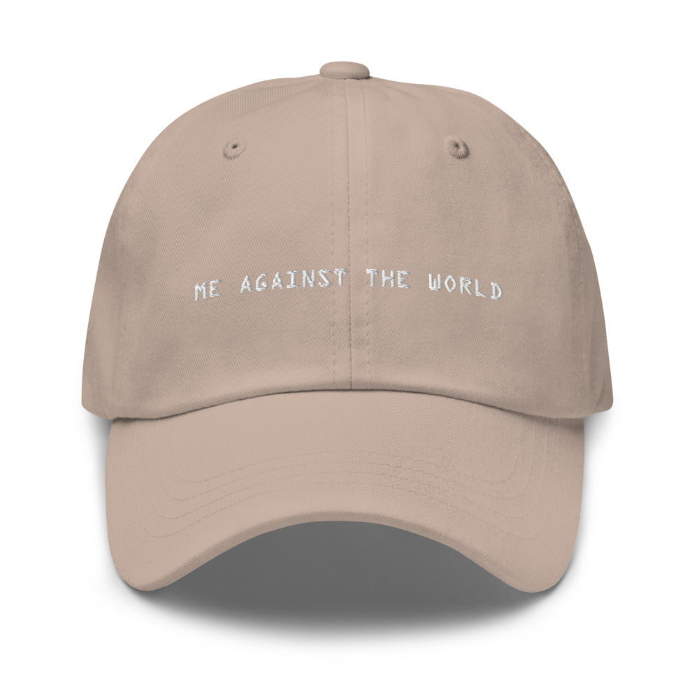 Embroidered Me Against The World Rikers Dad Hat