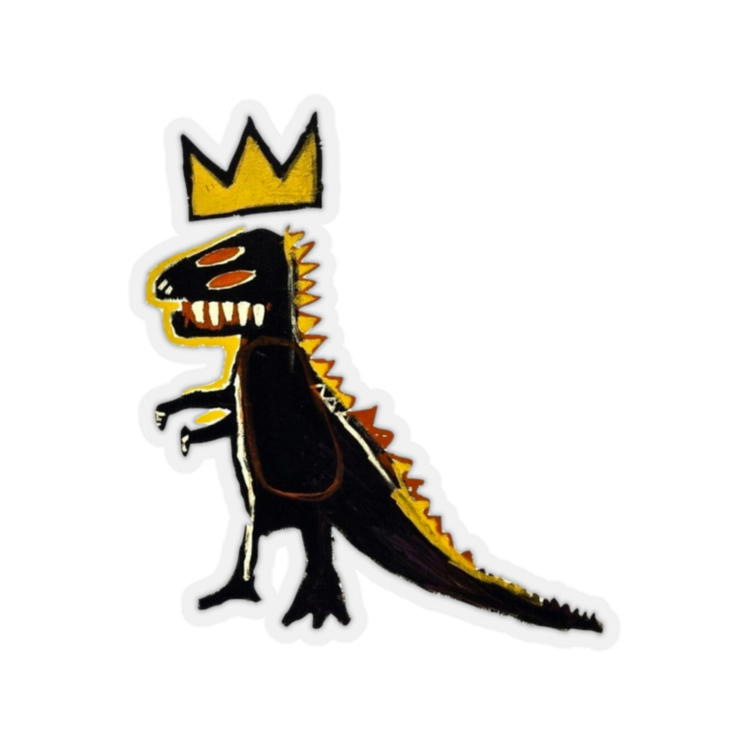 Jean-Michel Basquiat Dinosaur Artwork Vinyl Sticker