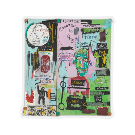 Jean-Michel Basquiat "In Italian" Artwork Vinyl Sticker