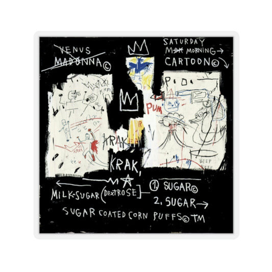 Jean-Michel Basquiat "A Panel of Experts" Artwork Vinyl Sticker