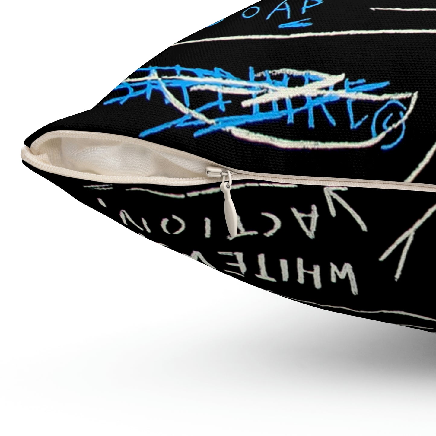 Jean-Michel Basquiat "Rinso" Artwork Square Throw Pillow