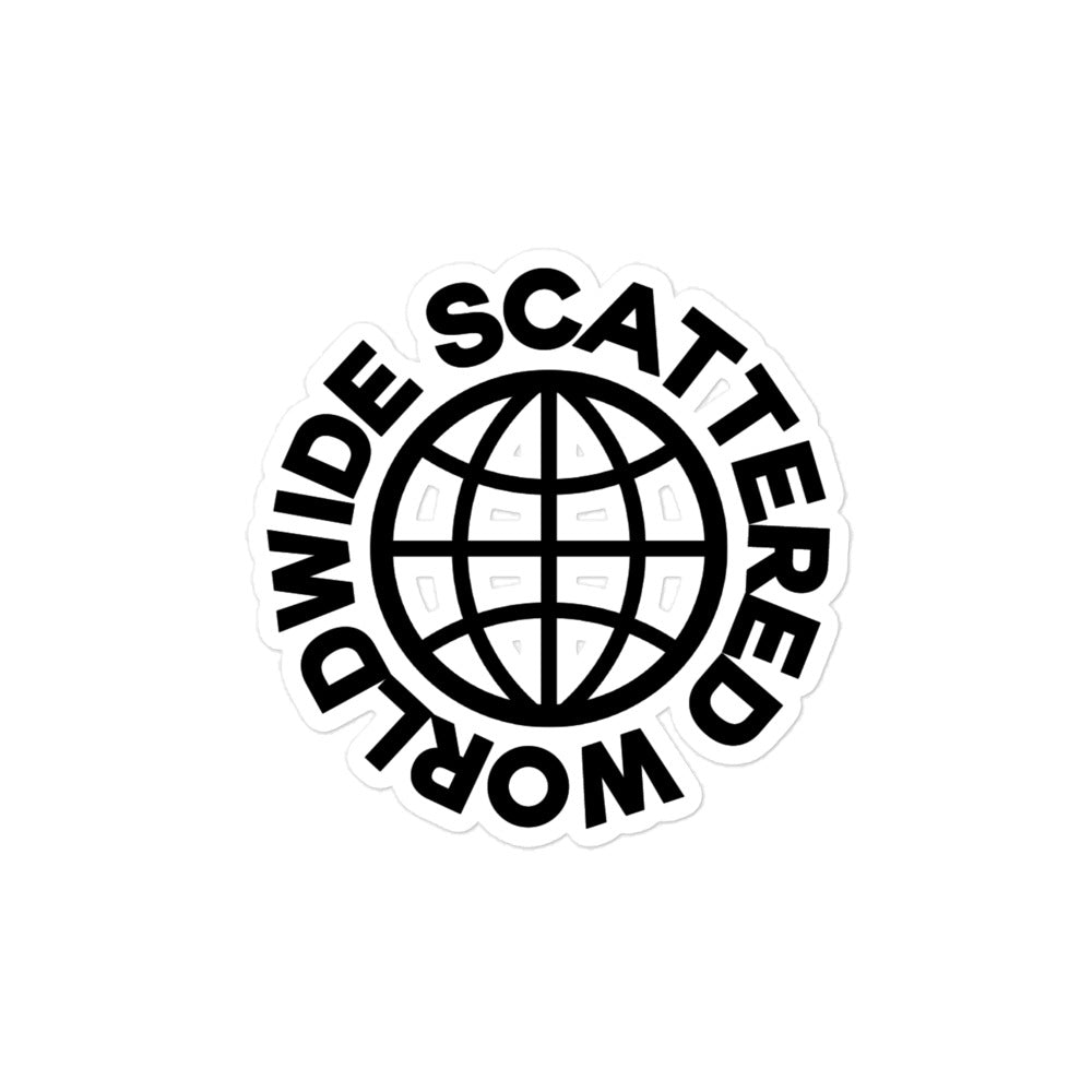 Scattered Worldwide Logo Stickers