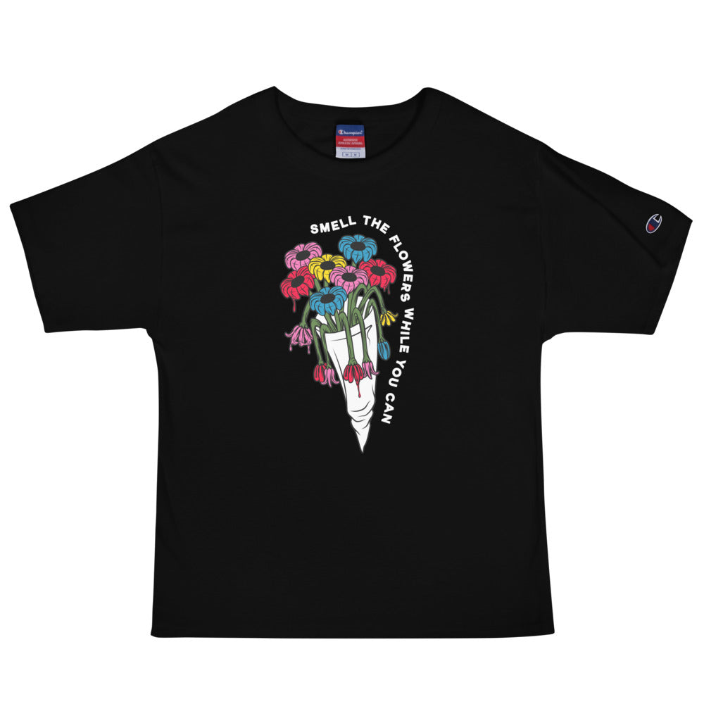Scattered x Dripped Gawd "Flowers" Champion Shirt