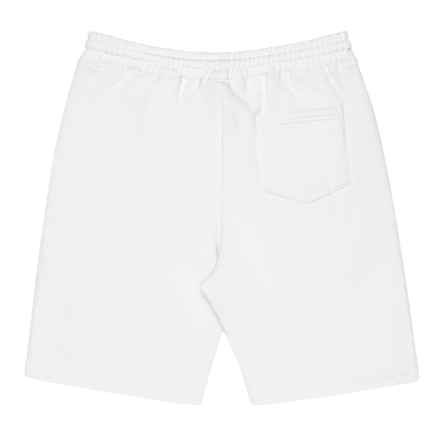 White Embroidered Logo Shorts