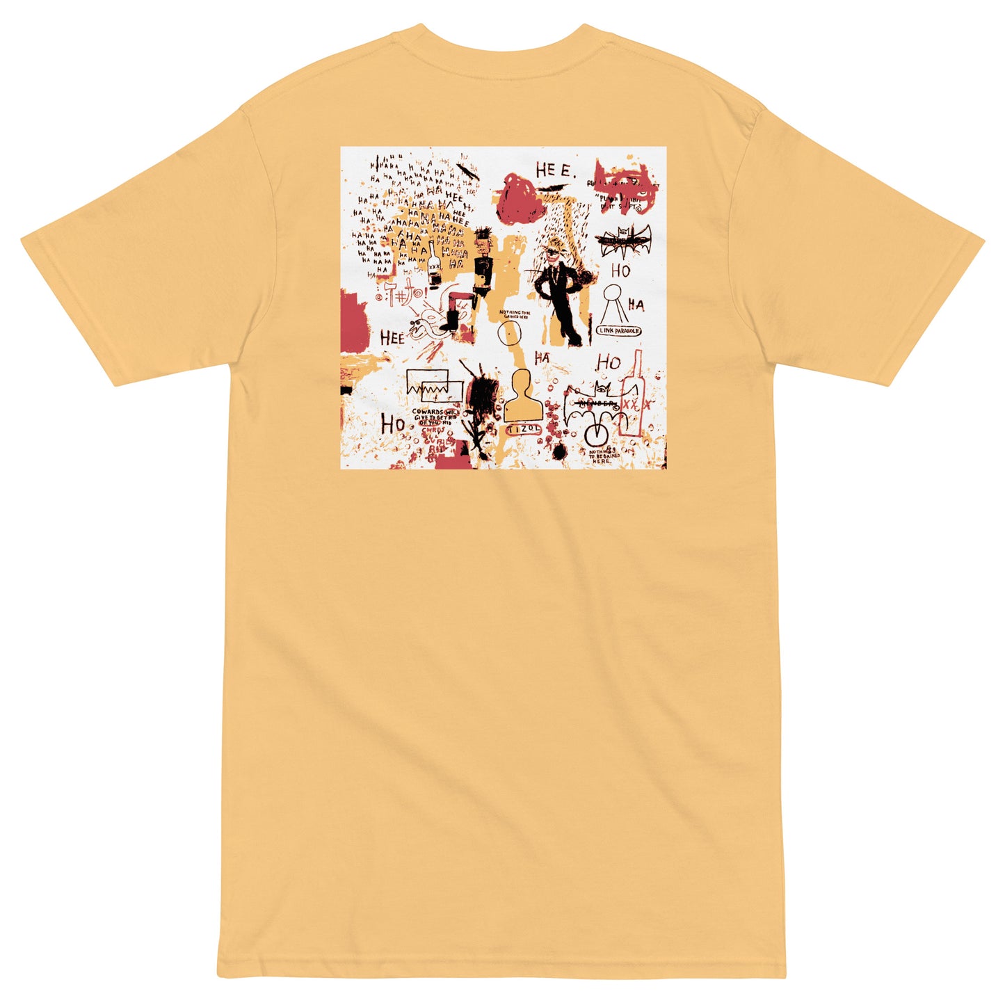 Jean-Michel Basquiat "Riddle Me This Batman" Artwork Embroidered + Printed Premium T-shirt