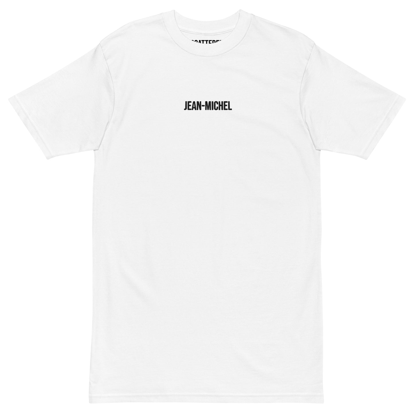 Jean-Michel Basquiat "The Ring" 1981 Artwork Embroidered + Printed Premium Streetwear T-shirt White