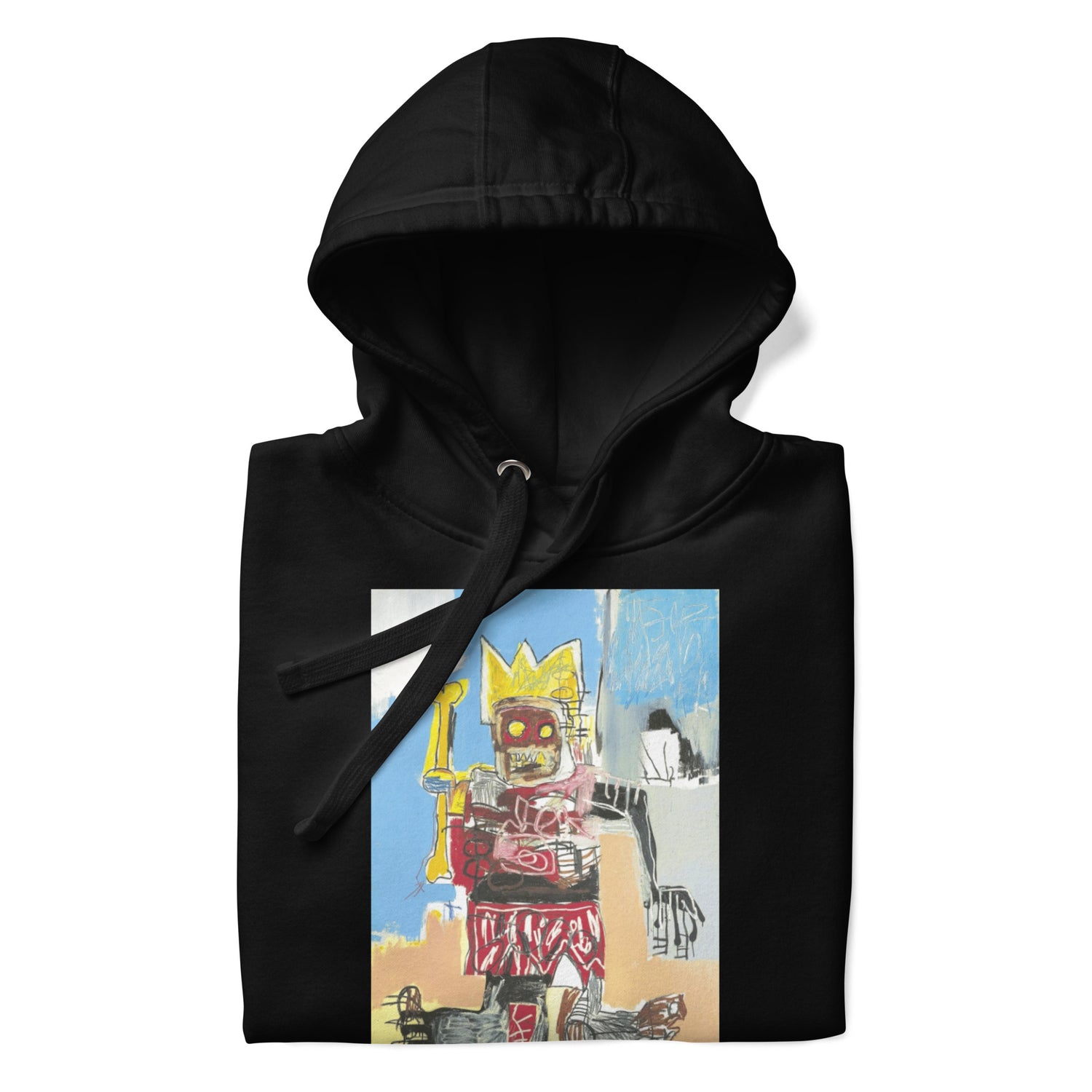 Jean-Michel Basquiat "Untitled" Artwork Printed Premium Streetwear Sweatshirt Hoodie Black
