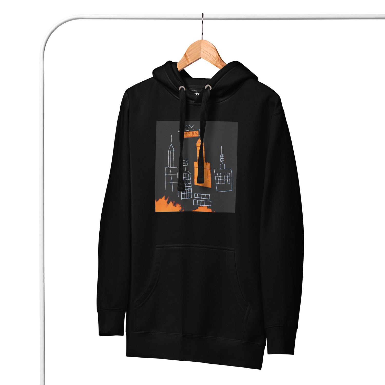 Jean-Michel Basquiat "Mecca" Artwork Printed Premium Streetwear Sweatshirt Hoodie Black