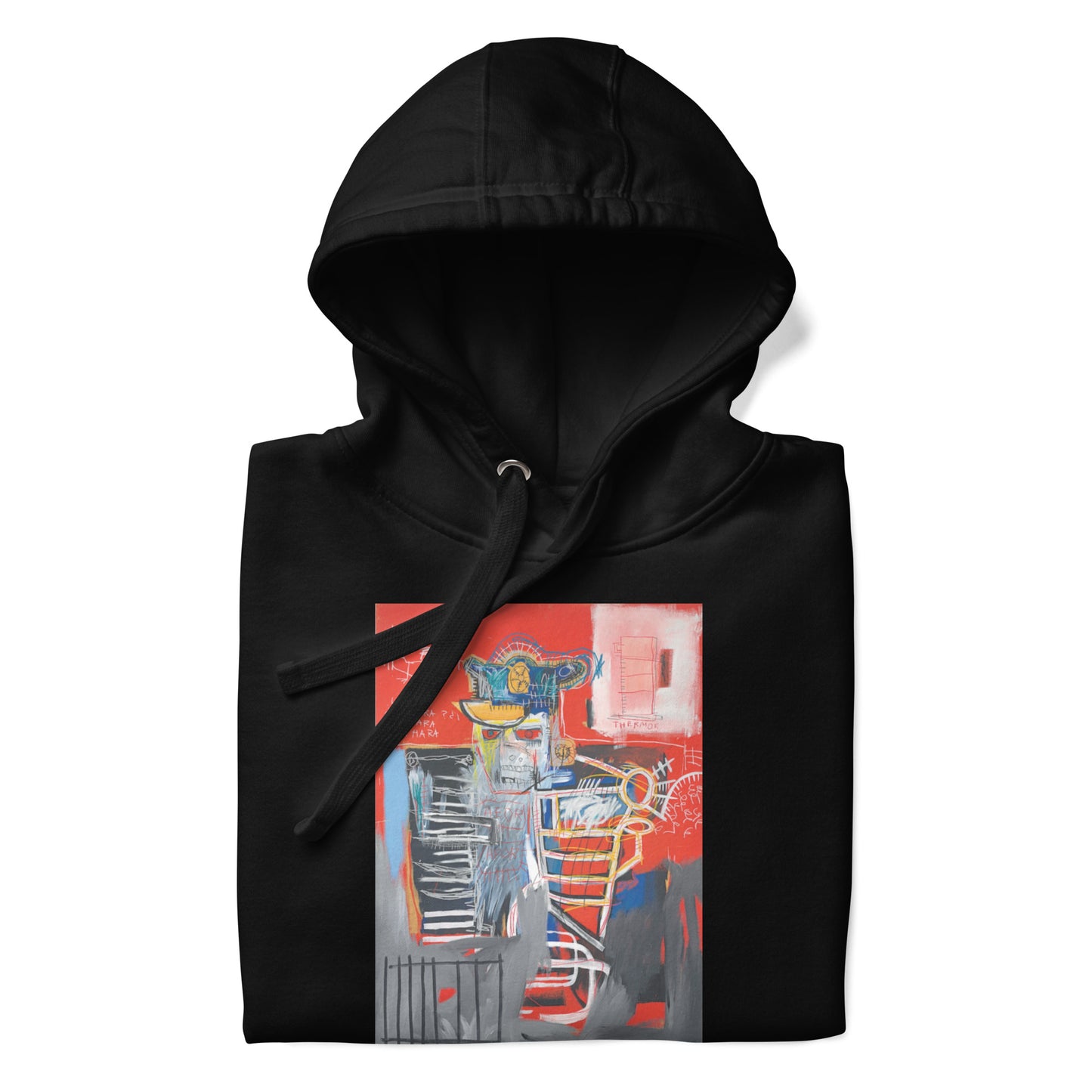 Jean-Michel Basquiat "La Hara" Artwork Printed Premium Streetwear Sweatshirt Hoodie Black