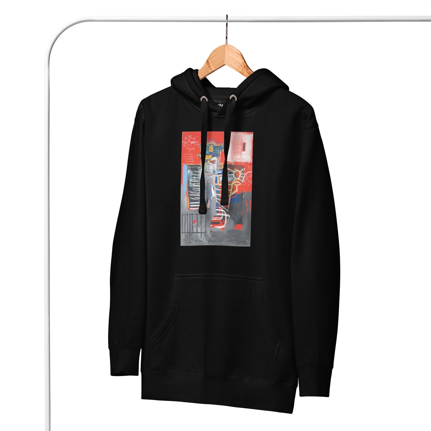 Jean-Michel Basquiat "La Hara" Artwork Printed Premium Streetwear Sweatshirt Hoodie Black