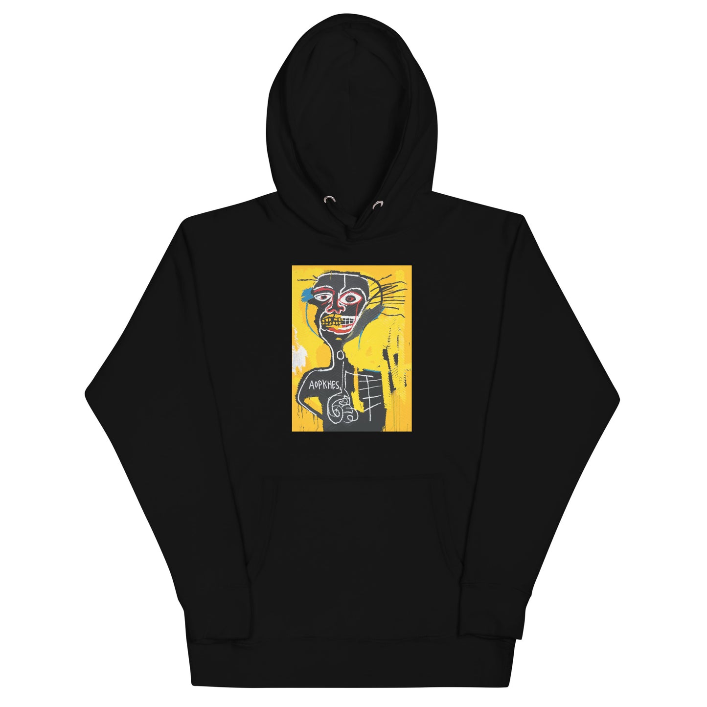 Jean-Michel Basquiat "Cabeza" Artwork Printed Premium Streetwear Sweatshirt Hoodie Black