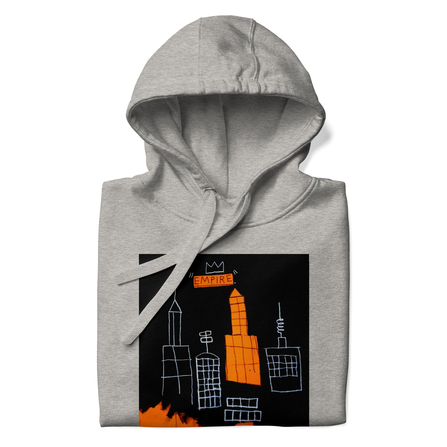 Jean-Michel Basquiat "Mecca" Artwork Printed Premium Streetwear Sweatshirt Hoodie Grey