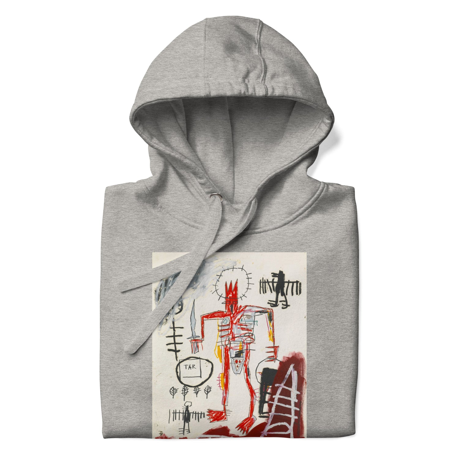 Jean-Michel Basquiat "Untitled" Artwork Printed Premium Streetwear Sweatshirt Hoodie Grey