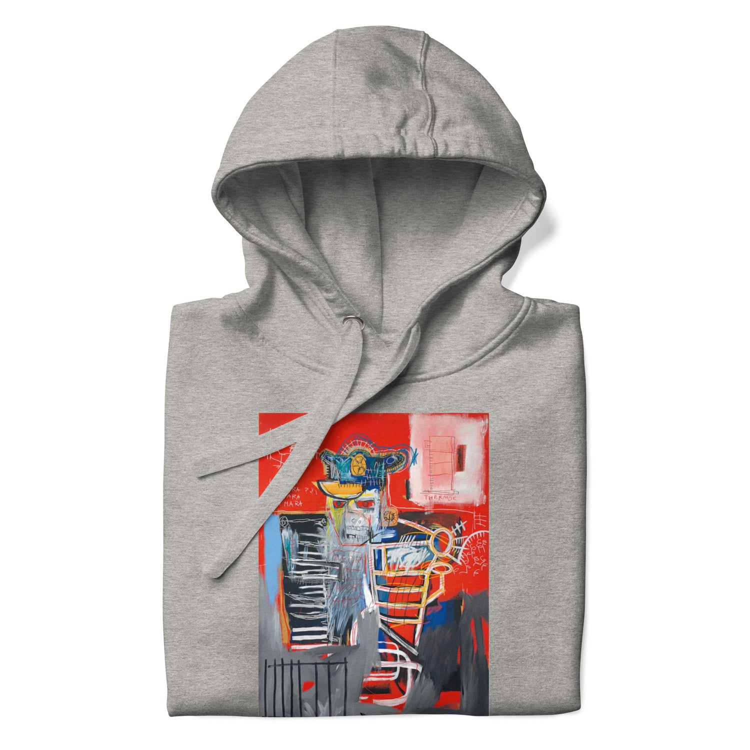 Jean-Michel Basquiat "La Hara" Artwork Printed Premium Streetwear Sweatshirt Hoodie Grey