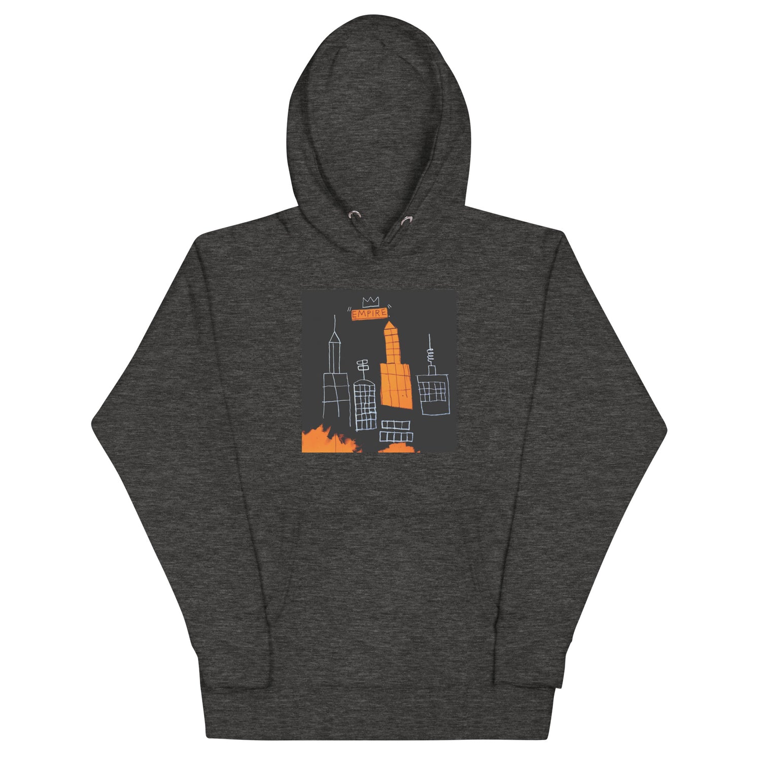 Jean-Michel Basquiat "Mecca" Artwork Printed Premium Streetwear Sweatshirt Hoodie Charcoal Grey