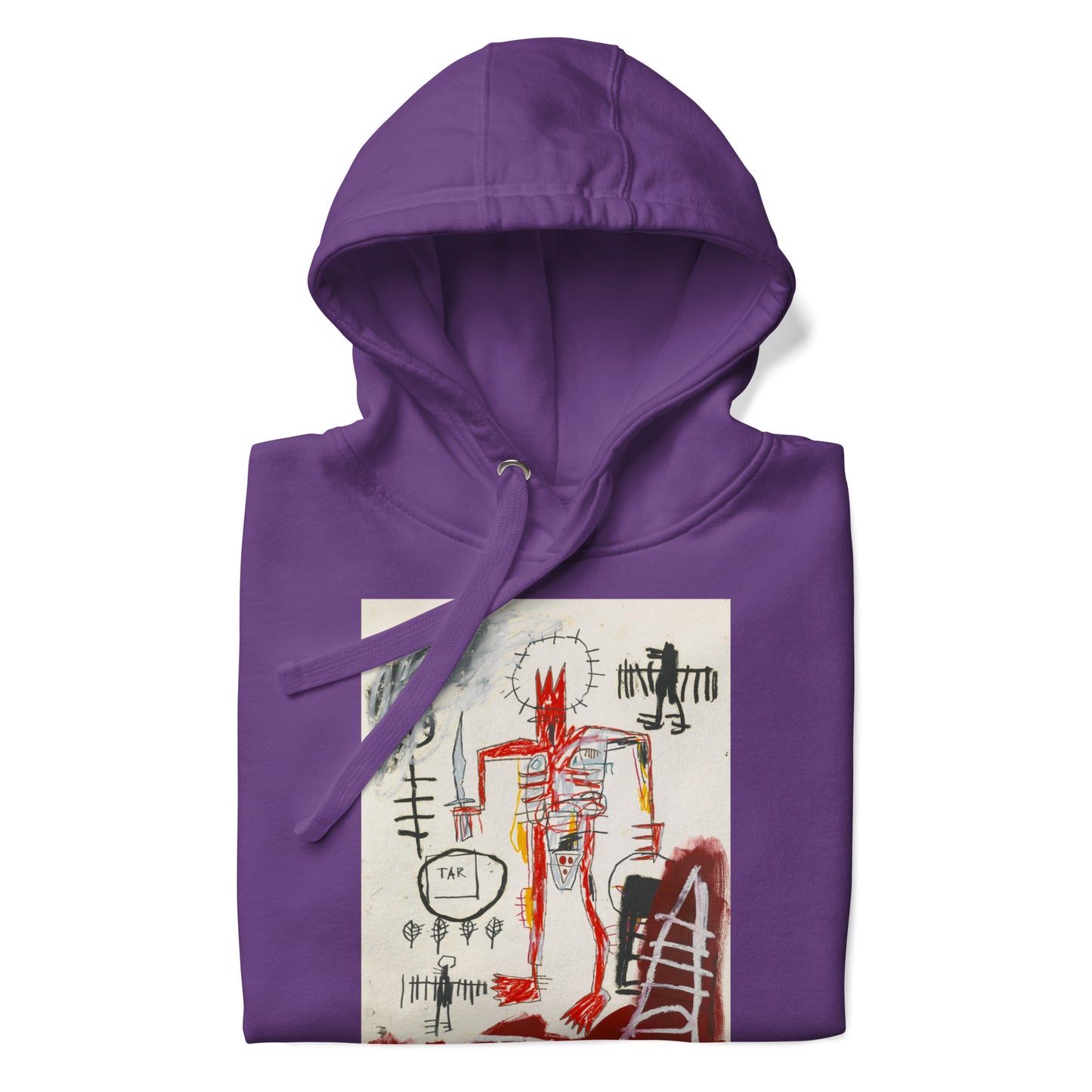 Jean-Michel Basquiat "Untitled" Artwork Printed Premium Streetwear Sweatshirt Hoodie Purple