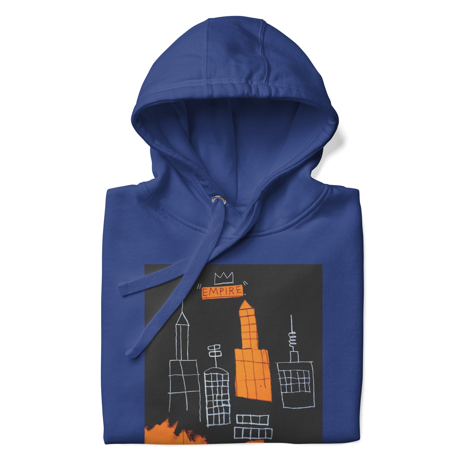 Jean-Michel Basquiat "Mecca" Artwork Printed Premium Streetwear Sweatshirt Hoodie Royal Blue