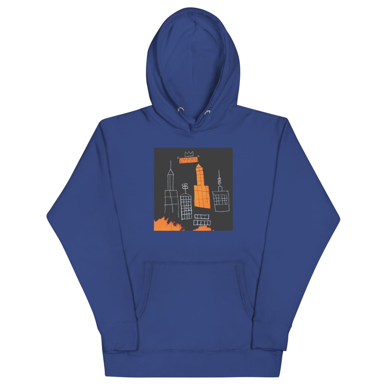 Jean-Michel Basquiat "Mecca" Artwork Printed Premium Streetwear Sweatshirt Hoodie Navy Blue