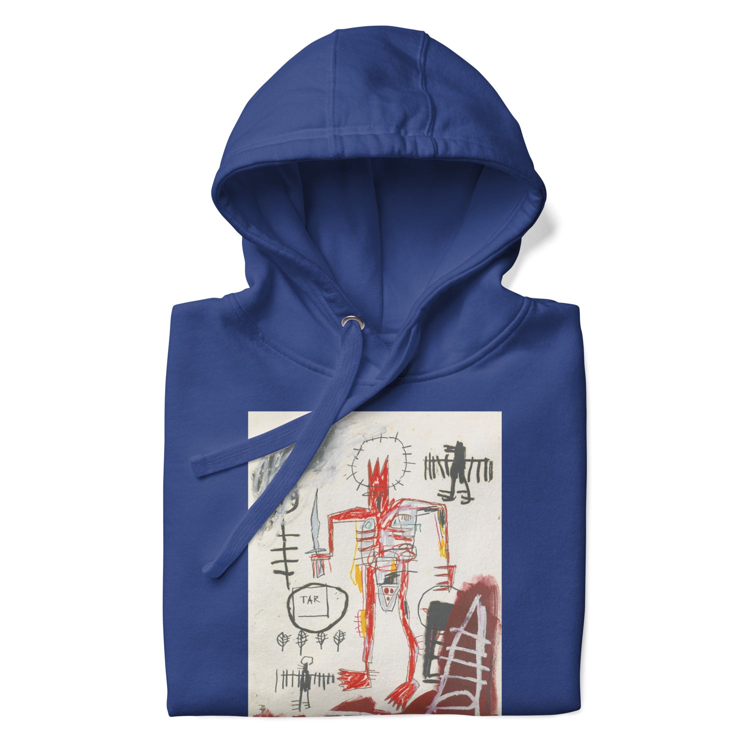 Jean-Michel Basquiat "Untitled" Artwork Printed Premium Streetwear Sweatshirt Hoodie Royal Blue