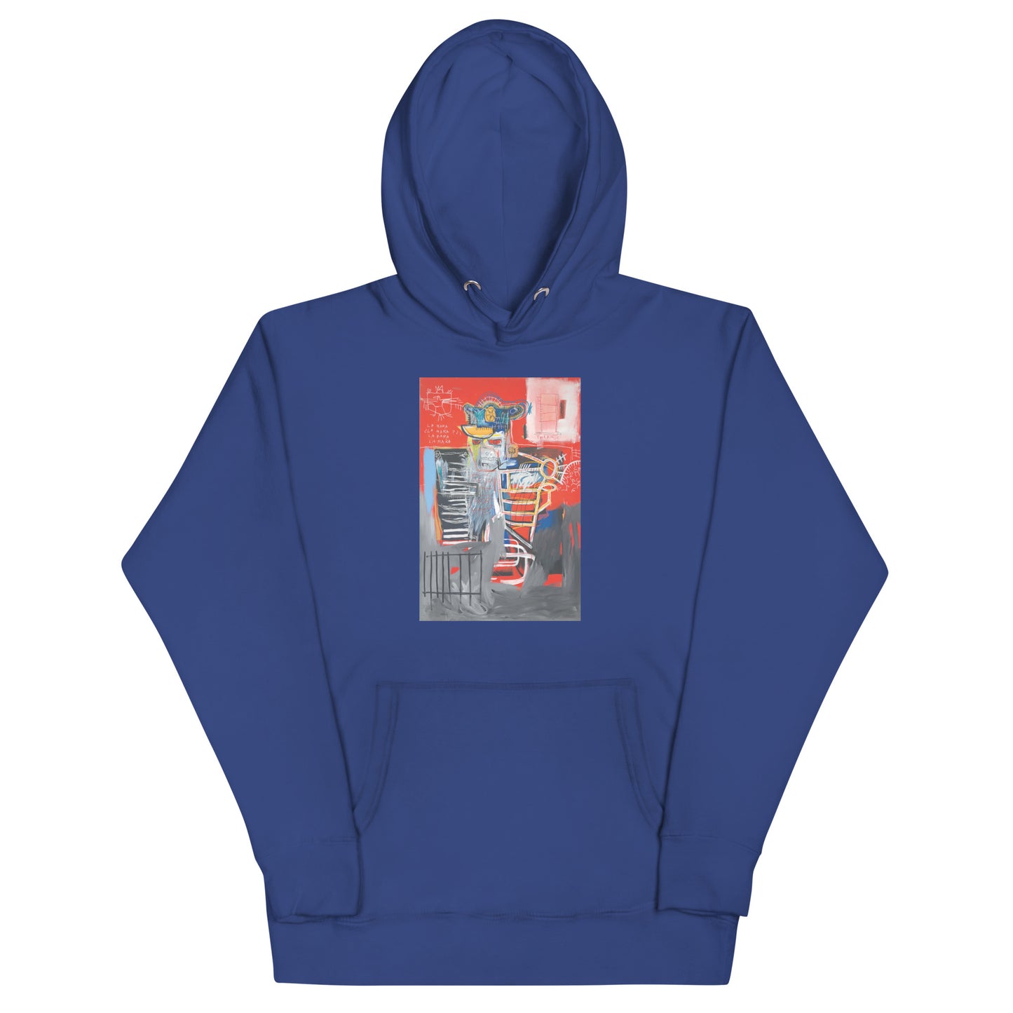 Jean-Michel Basquiat "La Hara" Artwork Printed Premium Streetwear Sweatshirt Hoodie Royal Blue