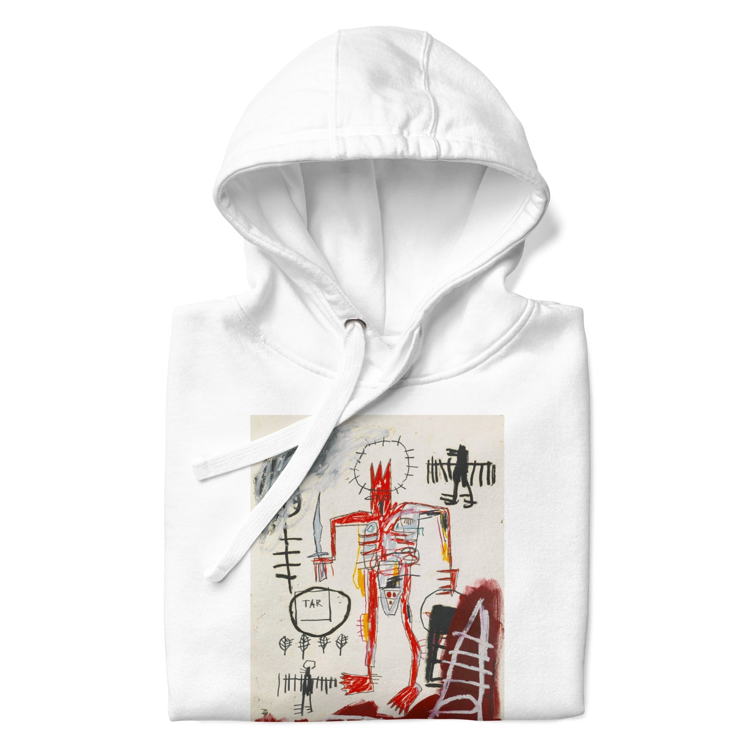 Jean-Michel Basquiat "Untitled" Artwork Printed Premium Streetwear Sweatshirt Hoodie White